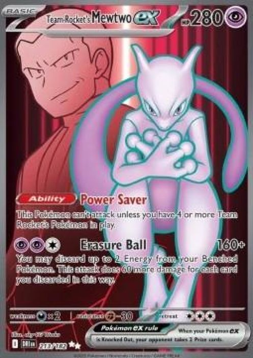 Team rocket's Mewtwo ex 213/182 NM