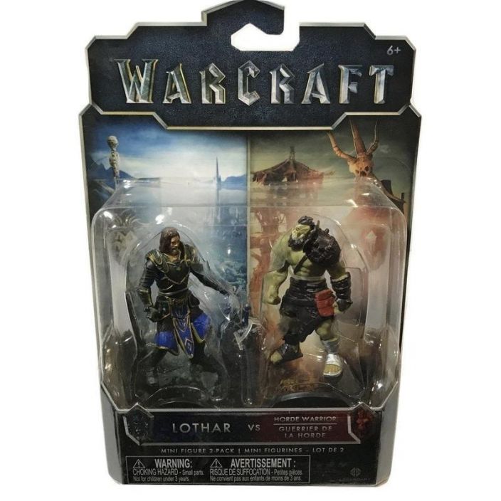 Warcraft Lothar vs. Horde Warrior Figures Boxed