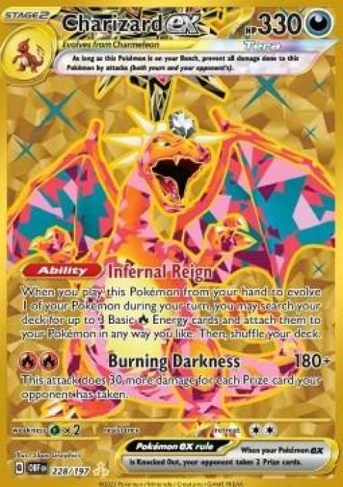 Charizard ex 228/197 Kunto: Light Played