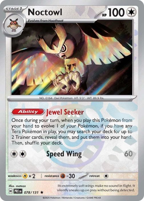 Noctowl 078/131 Master Ball Reverse Holo Kunto: NM