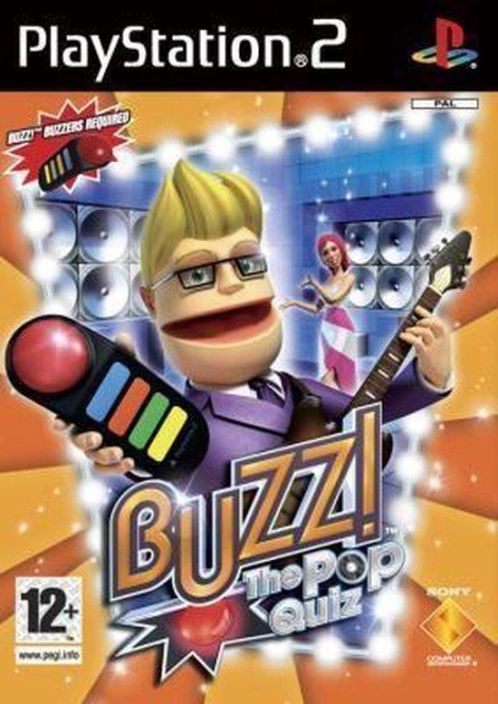 Buzz Pop Quiz Kaytetty PS2 Scandic Kielet: Ruotsi, Tanska, Norja