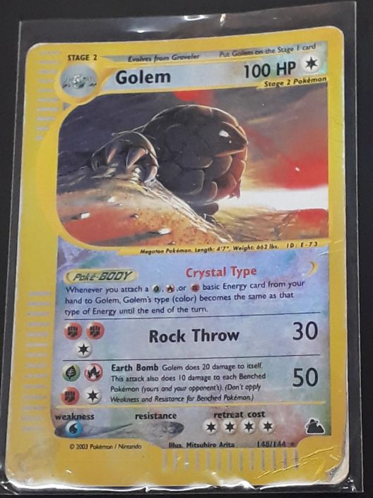 Golem Skyridge 148/144 Kunto: Damaged / Poor