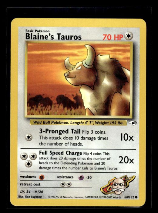 Blaine's Tauros 64/132 Kunto: Excellent