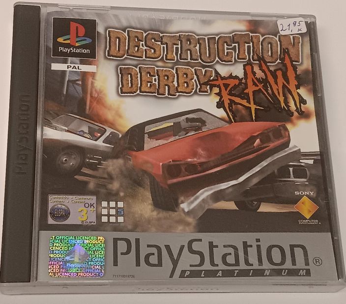 Destruction Derby Raw (Platinum) kaytetty PS1