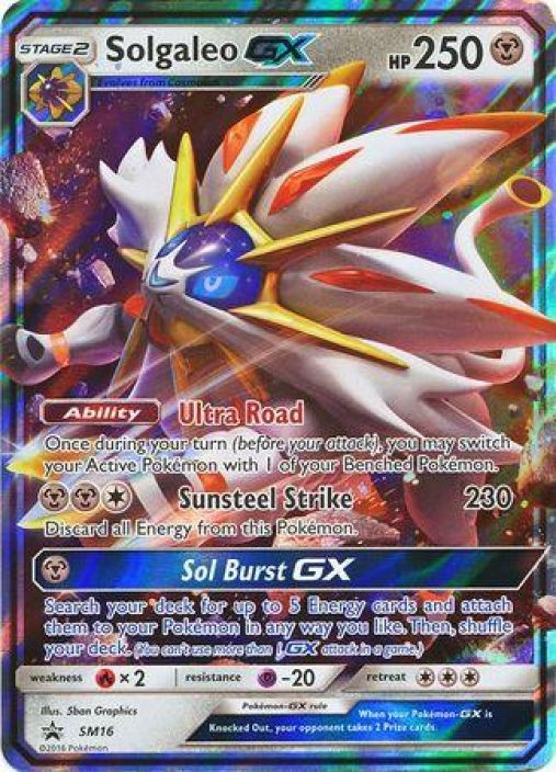 Solgaleo GX SM16 Promo Kunto: Played