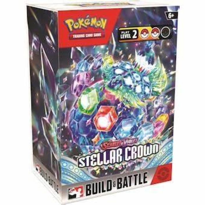 Pokemon Scarlet &amp; Violet 7 Stellar Crown Prerelease Sealed turnaus Prerelease / Build &amp; Battle Pack