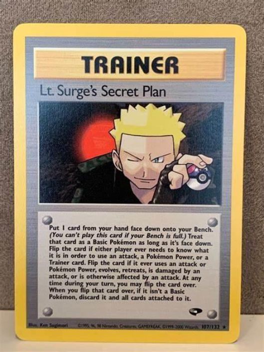 Lt. Surge's Secret Plan 107/132 Kunto: Damaged