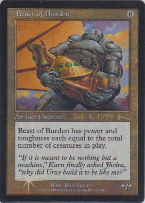 Beast of Burden Promo Foil Kunto: Exellent