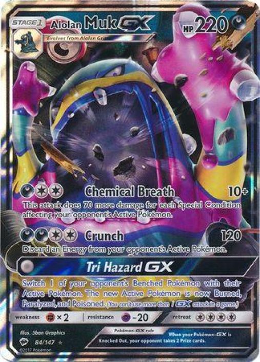 Alolan Muk GX 84/147 Kunto: Excellent