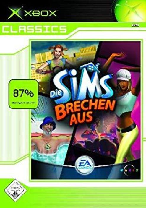 The Sims Bustin' Out Xbox Kaytetty. Saksa- versio.