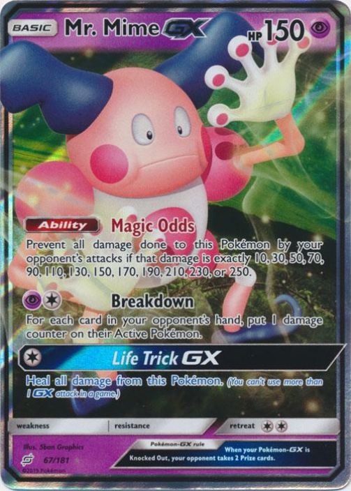 Mr. Mime GX 67/181 NM Kunto NM