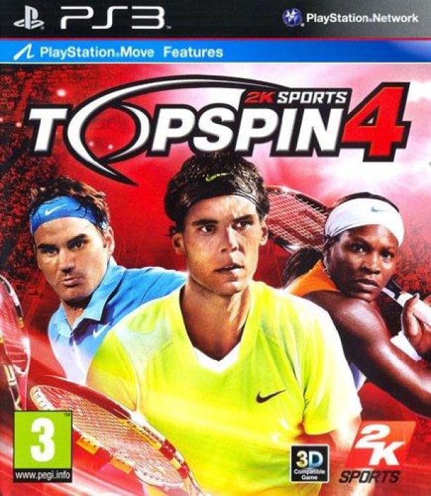 Top Spin 4 (Move Compatible) kaytetty PS3