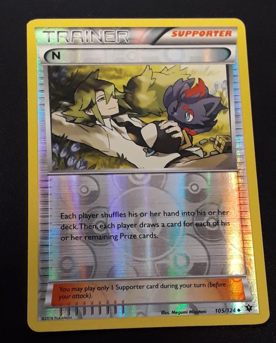 N Reverse Holo 105/124 Kunto: Good