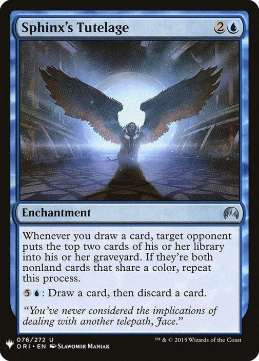 Sphinx's Tutelage 076/272U EX Kunto EX