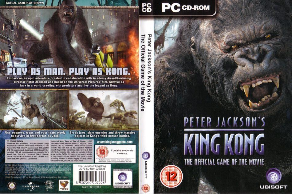 King Kong The official game of the movie Kaytetty PC Ei omia kansipahveja
