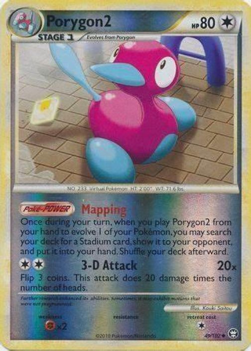 Porygon 2 49/102 Reverse Holo Kunto: Excellent