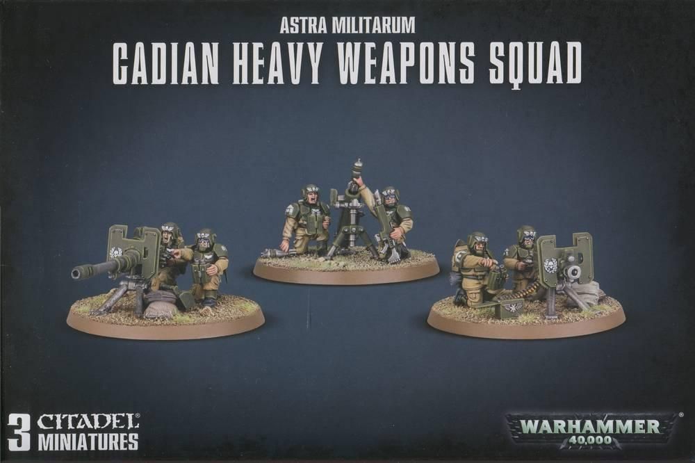 Warhammer 40,000 Astra Militarum Cadian Heavy Weapon Squad