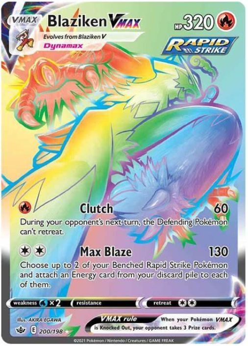 Blaziken VMAX 200/198 Kunto: Near Mint