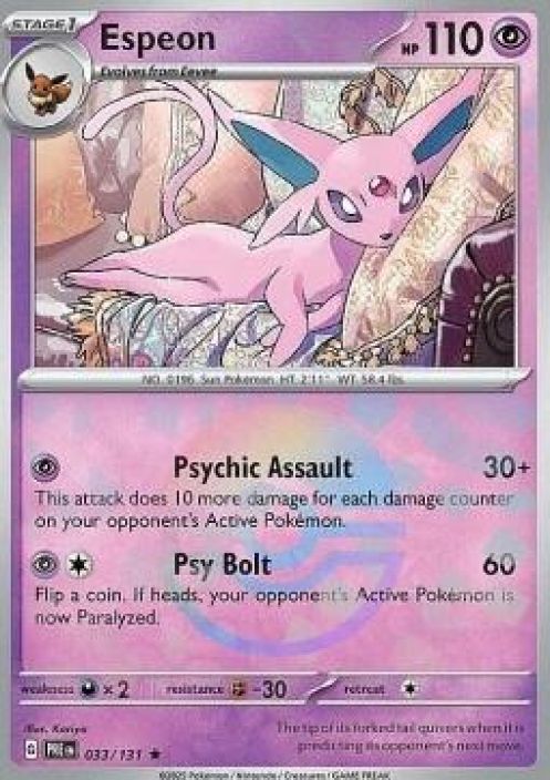 Espeon 033/131 Pokeball Reverse Holo