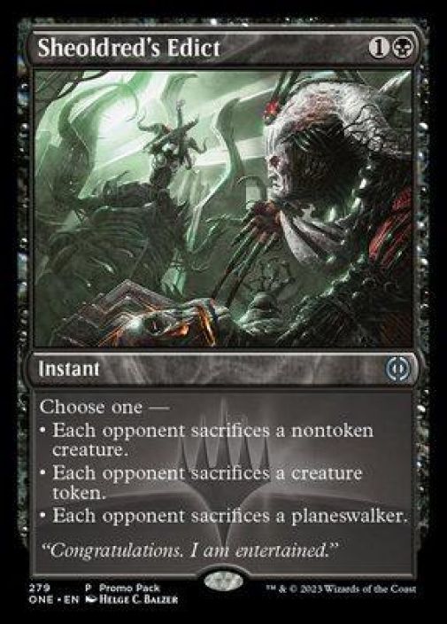 Sheoldred's Edict Kunto: Near Mint