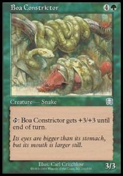 Boa Constrictor Kunto: EX