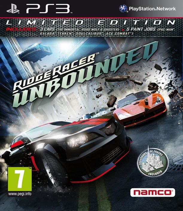 Ridge Racer Unbounded - Limited Edition kaytetty PS3
