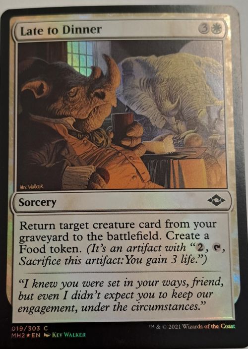 Late to Dinner Foil Kunto: Near Mint