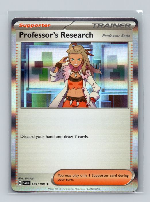 Professors Research Professor Sada 189/198 Holo/Reverse Holo Kunto: NM