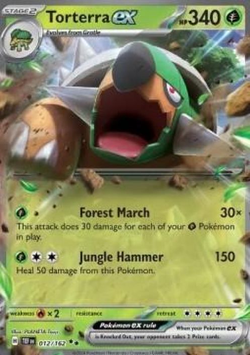Torterra ex 012/162 Kunto: NM