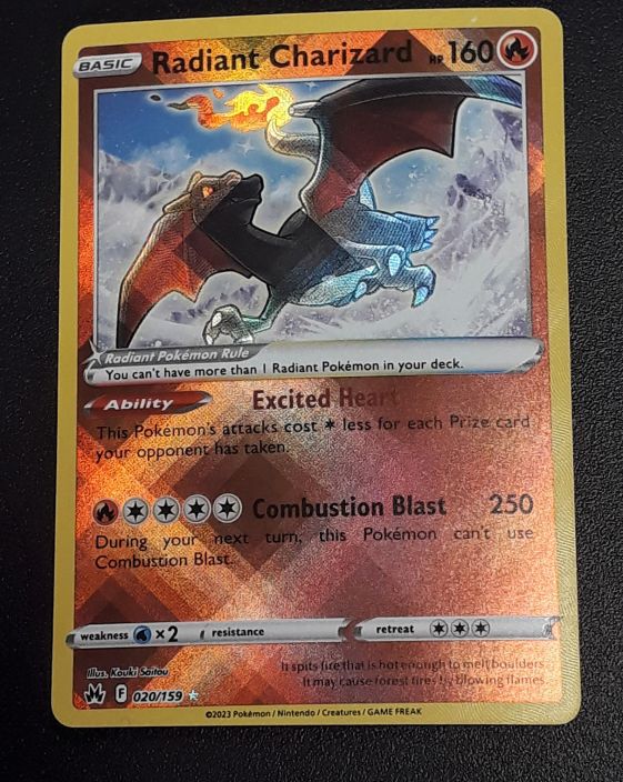 Radiant Charizard 020/159 Kunto Excellent