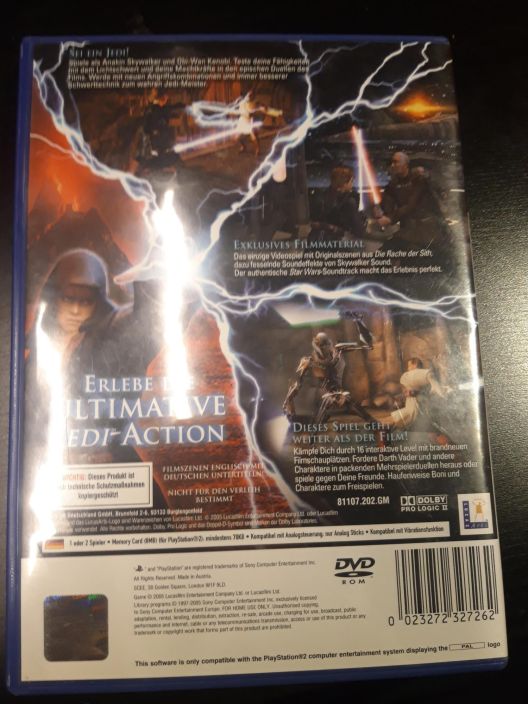 Star wars episode 3 (Saksa)kaytetty PS2