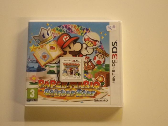 Paper Mario Sticker Star kaytetty 3DS