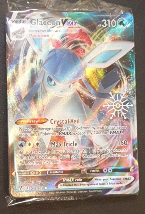 Glaceon VMAX 041/203 Joulutahti Leimalla