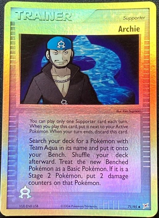 Archie 71/95 Holo Kunto: Damaged/ Poor