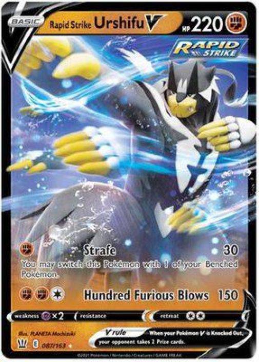Rapid Strike Urshifu V 087/163 NM Kunto: NM