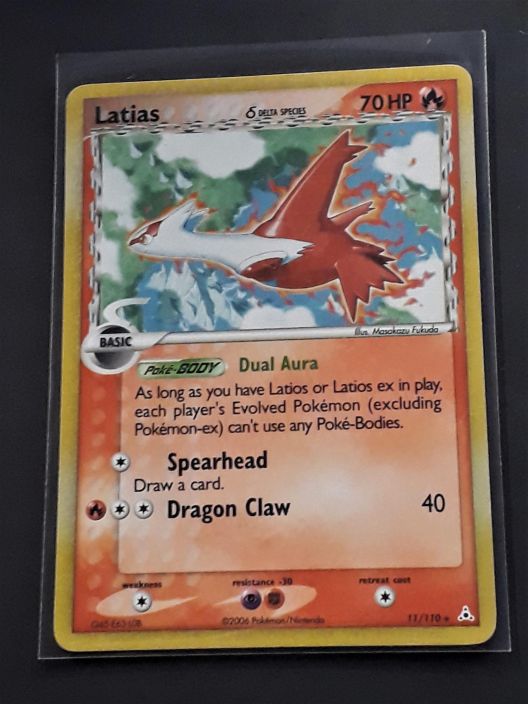 Latias Delta Species EX Holon Phanthoms 11/110 Kunto: Played