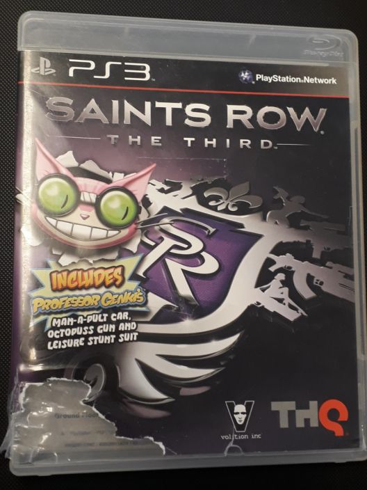 Saints Row The Third Revennyt kaytetty PS3 Kansipahvista revennyt pala edesta (--&gt; katso kuva)