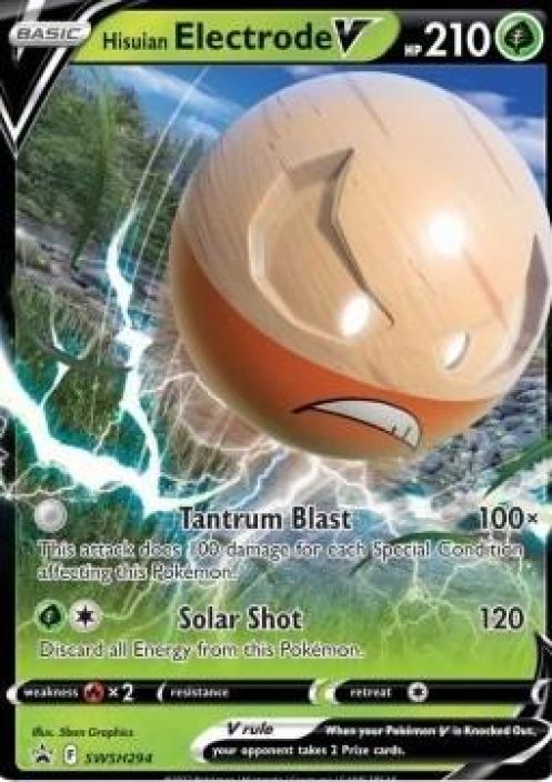 Hisuian Electrode V SWSH294 Promo Kunto: Near Mint