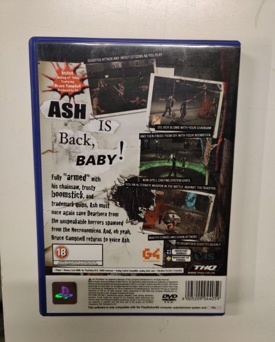 Evil Dead A Fistful Of Boomstick Kaytetty PS2 Suomi ja ruotsi Versio
