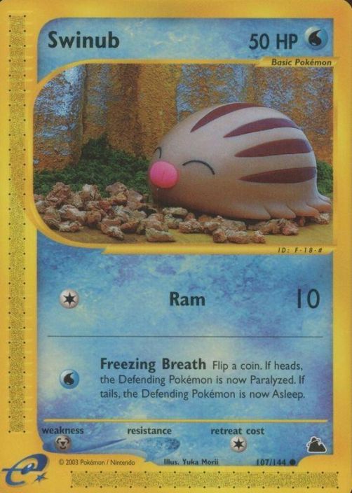 Swinub 107/144 Kunto: Damaged