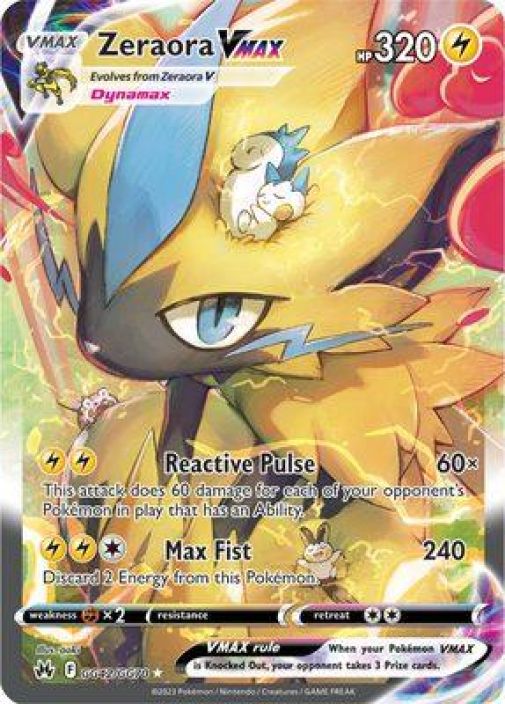 Zeraora VMAX GG42/GG70 Kunto NM