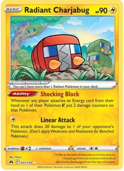 Radiant Charjabug 051/159 Kunto: Near Mint