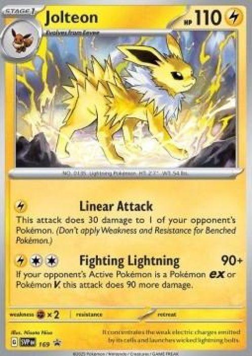 jolteon 169 kunto:near mint