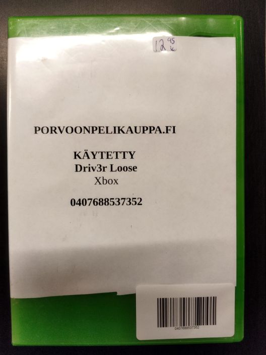 Driv3r Loose kaytetty XBOX Kaytetty. vain cd