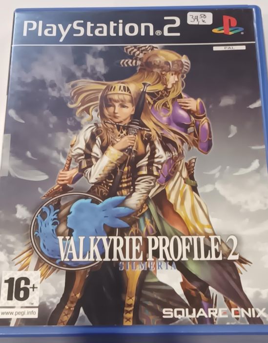 Valkyrie Profile 2 Silmeria Kaytetty PS2 Mukana Manuaali