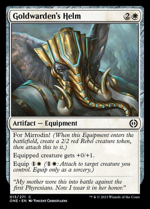 Goldwarden's Helm Foil Kunto: Near Mint