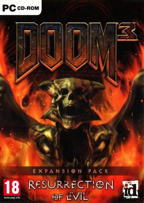 Doom 3 Expansion pack Resurrection of Evil Kaytetty PC