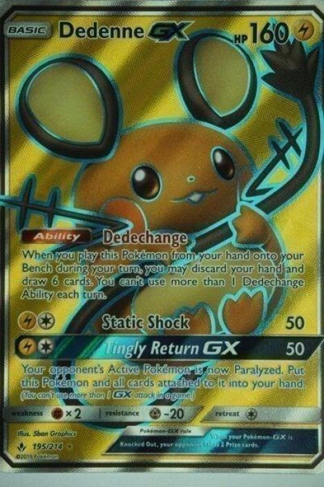 Dedenne GX 195/214 Kunto: NM