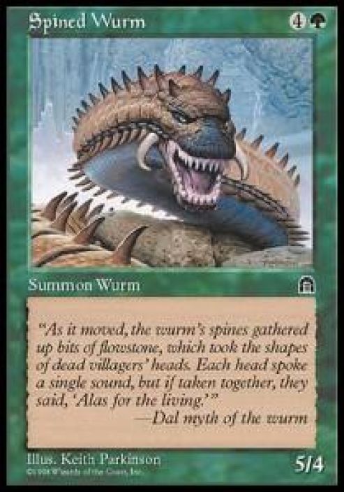 Spined Wurm Kunto: Near Mint