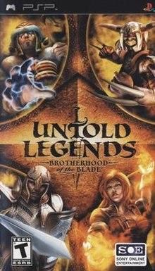 Untold Legends Brotherhood of the blade kaytetty PSP